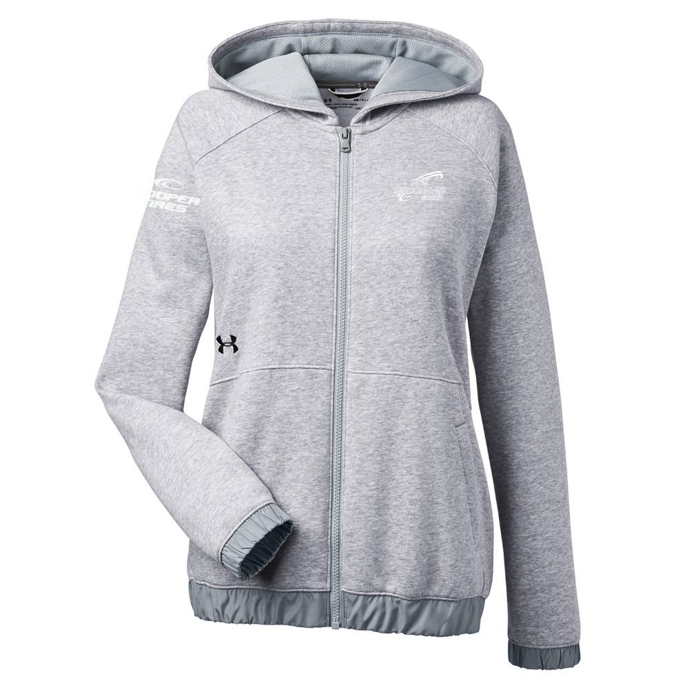 1351229_45_z_prod TDG Cooper Ladies' Under Armour Hustle Full-Zip Hooded Sweatshirt - Image 1