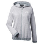 Ladies' Under Armour Hustle Full-Zip Hooded Sweatshirt - Image 6
