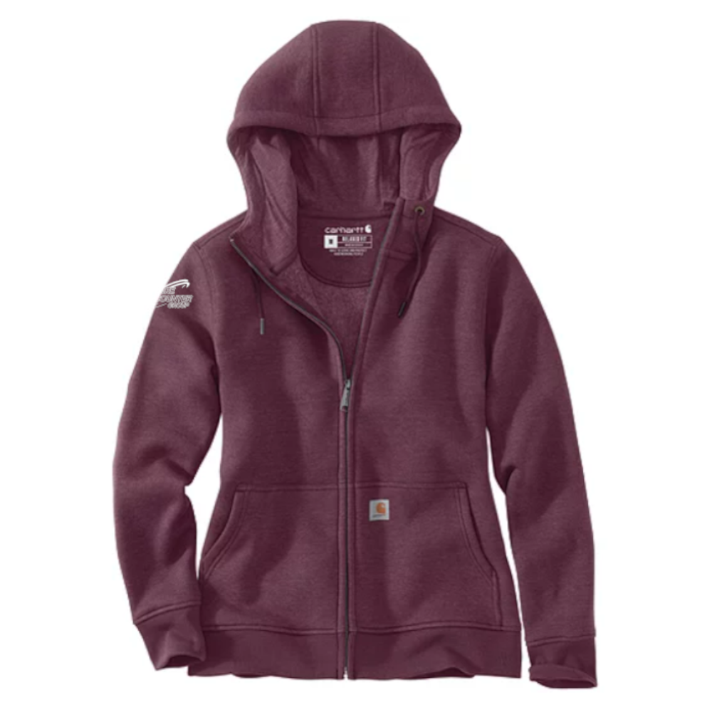 102788-V27 - Ladies Clarksburg Full-zip Hoodie - Blackberry Heather - TDG Sleeve Ladies' Carhartt Clarksburg Full-zip Hoodie - Image 1