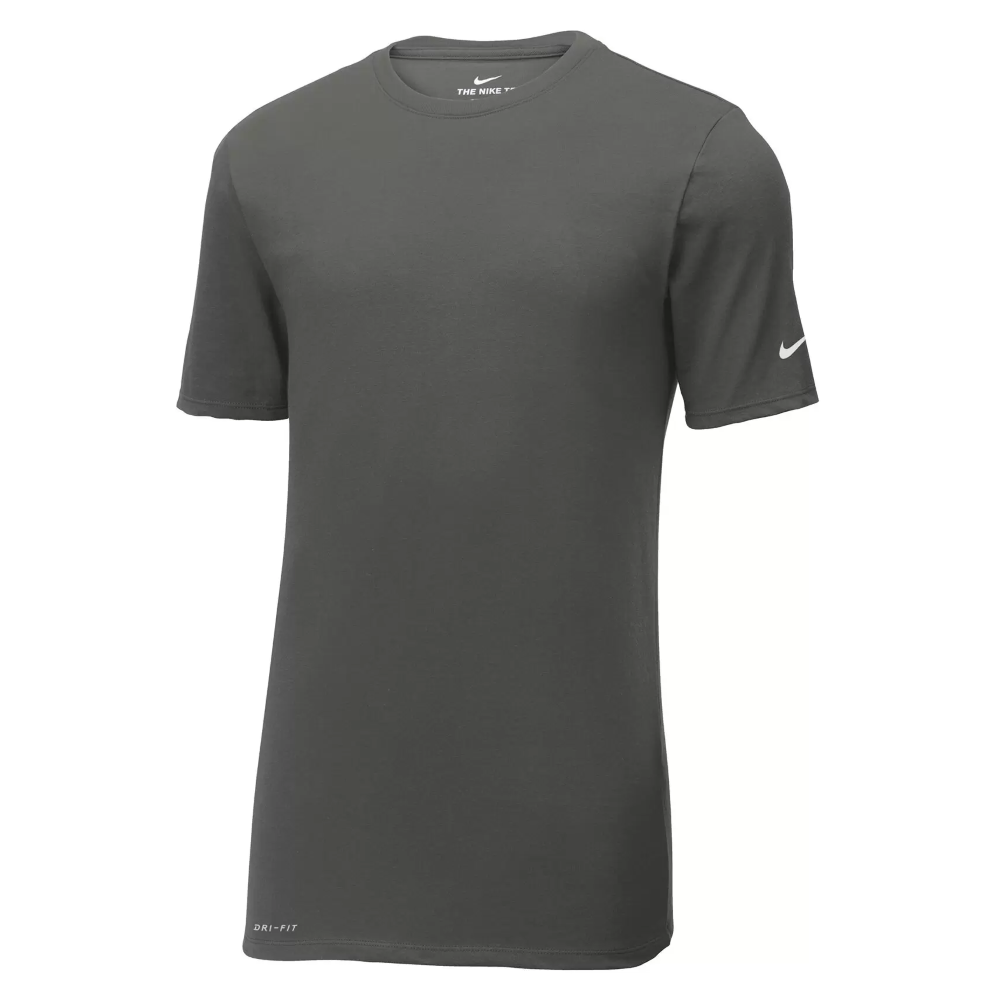 NKBQ5231 Anthracite Men's Nike Dri-Fit Poly/Cotton T-Shirt - Image 1