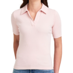 Denver Hayes Women's Semi-Fitted Elbow Sleeve Johnny Collar Shirt - Image 2
