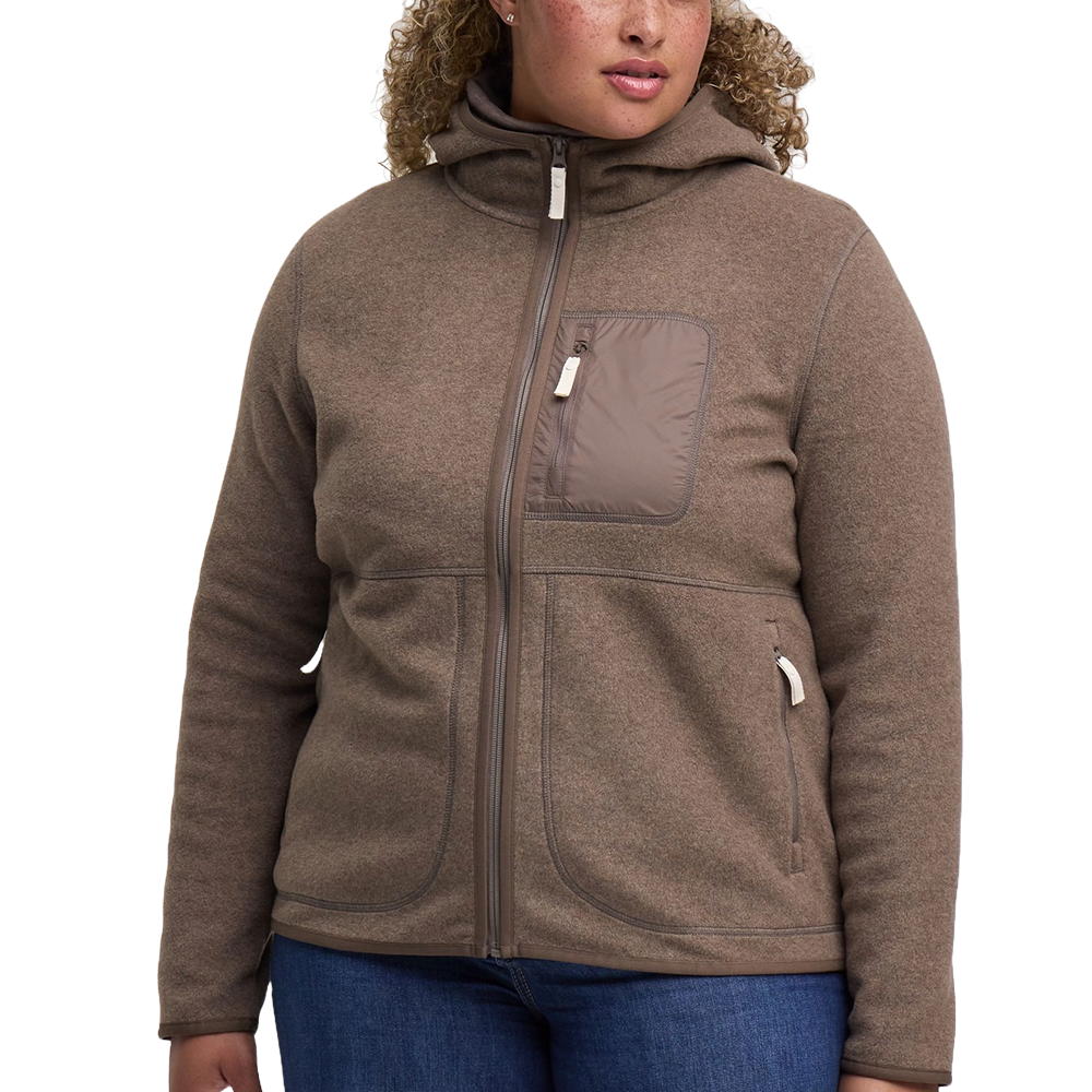 3AFDWRF26-103_1000px_brown_front WindRiver Women's T-Max Fleece Full Zip Jacket - Image 1