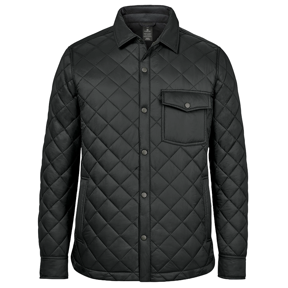 TRX-6M_1000px_black_front Men's Stormtech Tundra Quilted Shacket - Image 1
